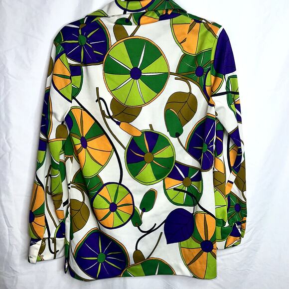 Vintage Ralph Originals Mens Size Large Pearl Button Long Sleeve Disco Shirt - Picture 4 of 6